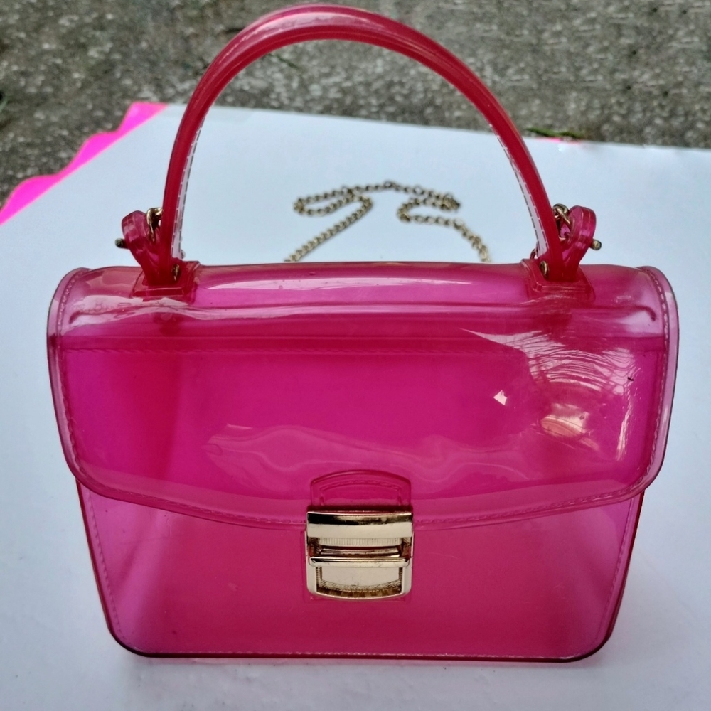 Pink Tote Clutch Purse or Over Shoulder